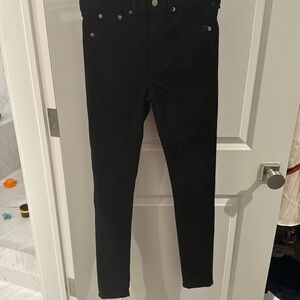 Rag & Bone high rise black skinny jeans